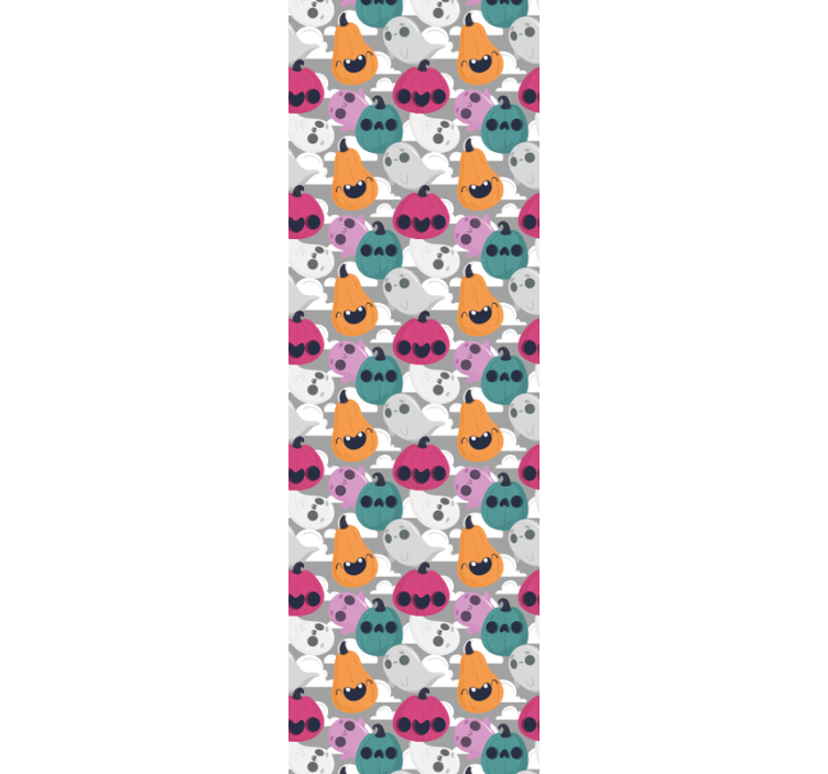 Leikkisä kurpitsakuvio halloween tapetti - Tenstickers