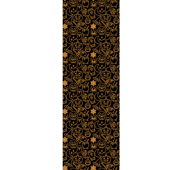 Pelottava kausikuva halloween tapetti - Tenstickers