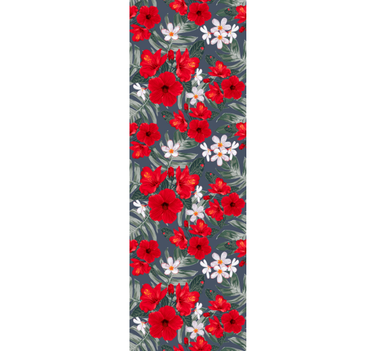 Kukka kuvio tapetti pariskunnan huoneeseen - Tenstickers