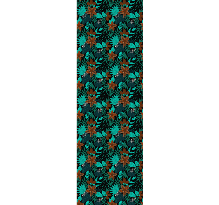 Trooppinen lehtiaihe luonto tapetti - Tenstickers