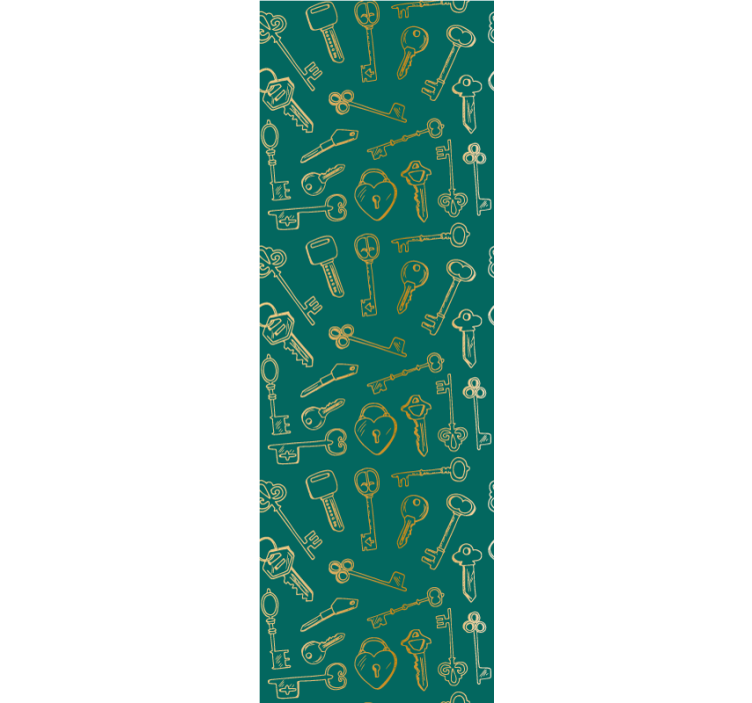 Vintage avainkuvioita ornamentti tapetti - Tenstickers