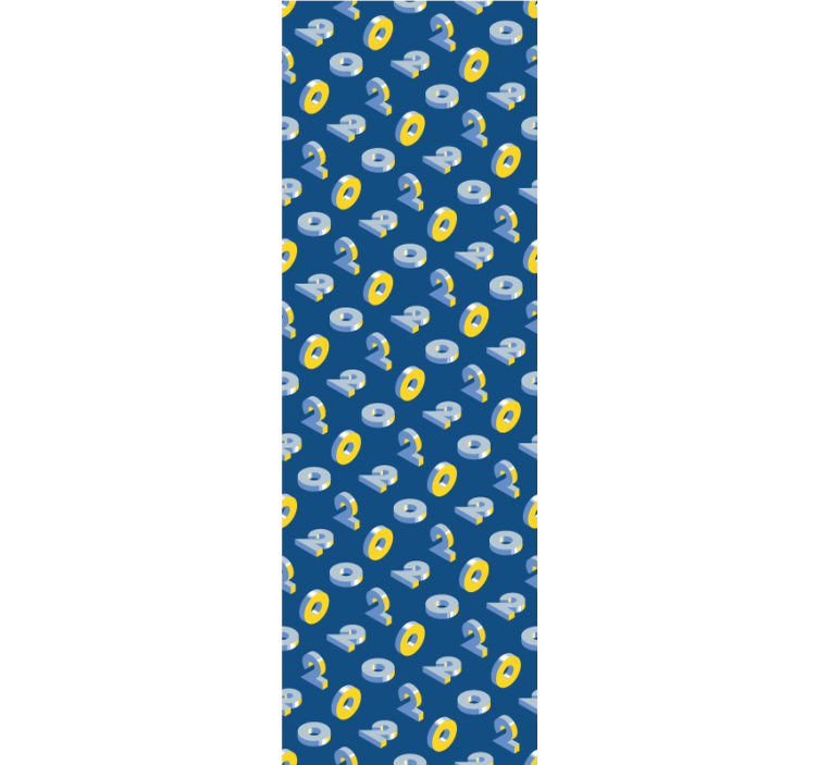 Geometrinen silmäkuvio lastenhuoneen tapetti - Tenstickers