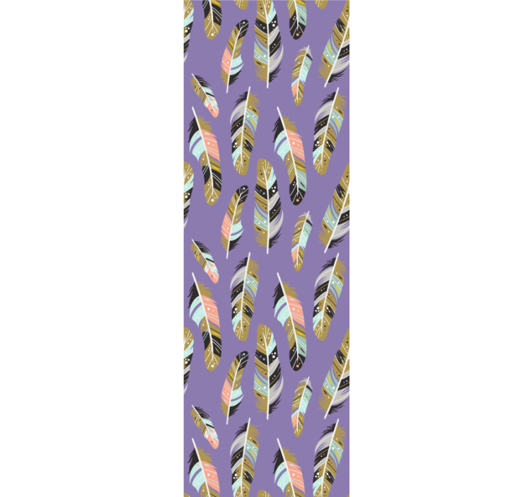 Etniset höyhenet abstrakti tapetti - Tenstickers