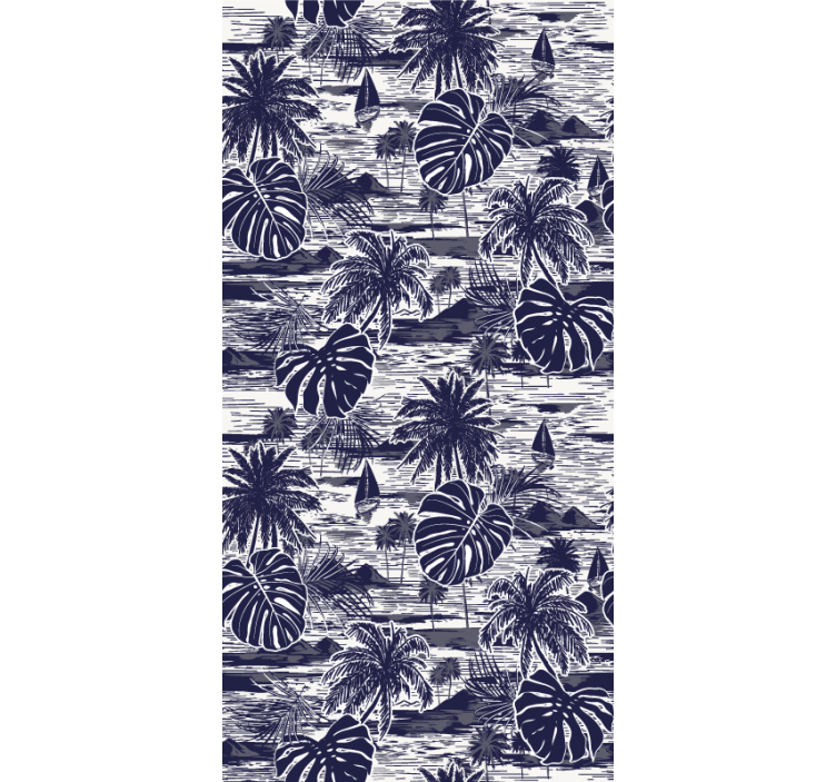 Trooppinen merimaisema luonto tapetti - Tenstickers