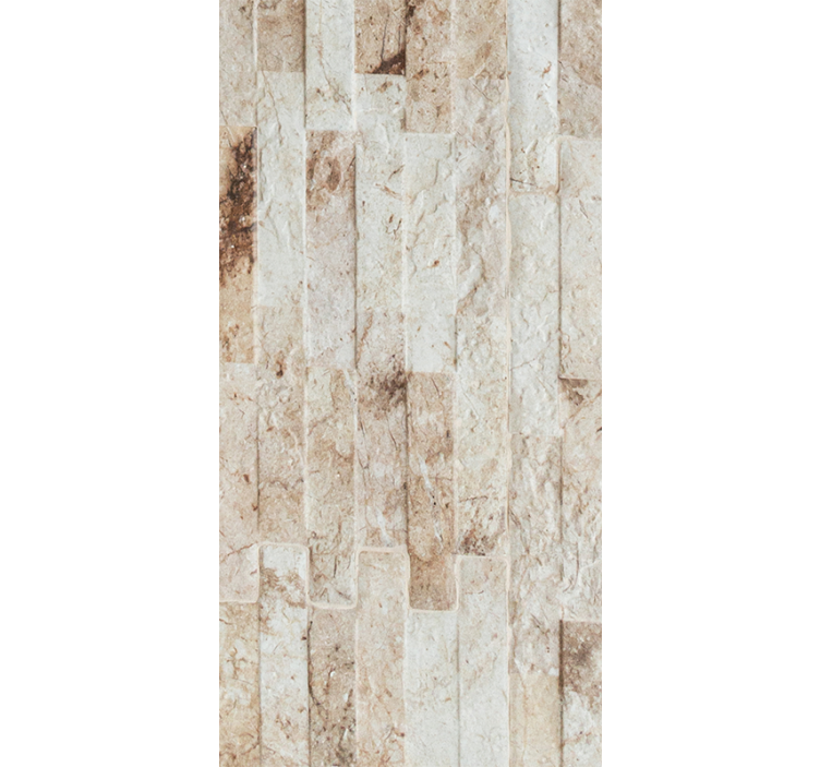 Tiilikuvio raittiita sävyjä puukuviotapetti - Tenstickers