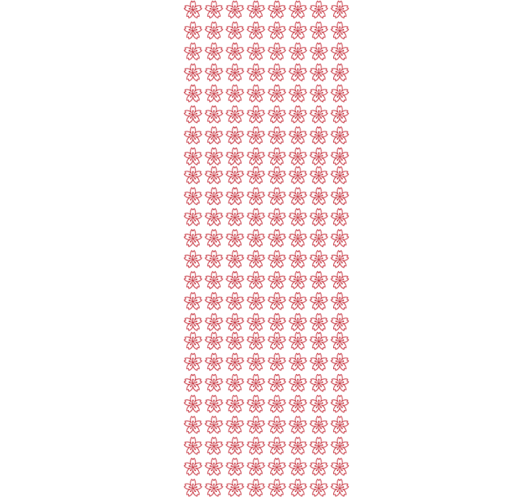 Kukkainen symmetria kukkatapetti - Tenstickers