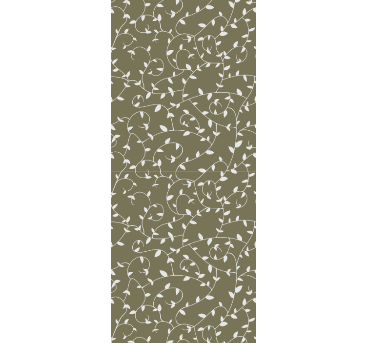 Kasvitieteelliset pyörteet ornamentti tapetti - Tenstickers