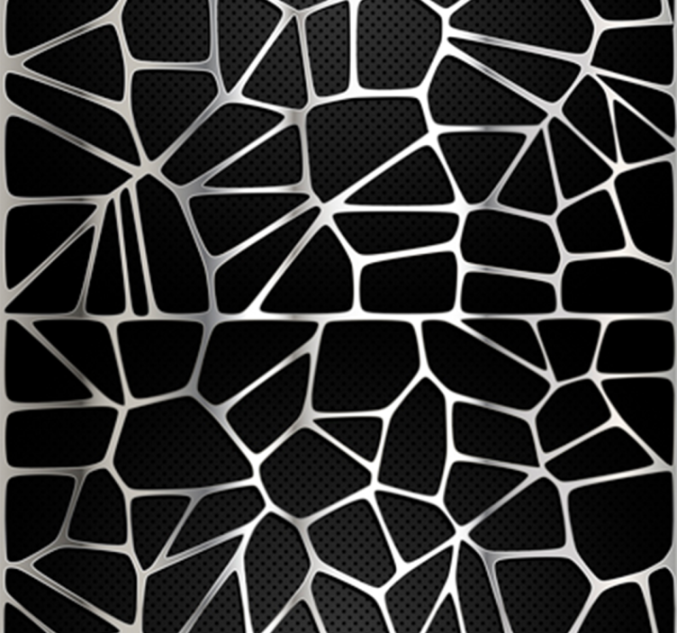 Metallinen kuvio abstrakti tapetti - Tenstickers