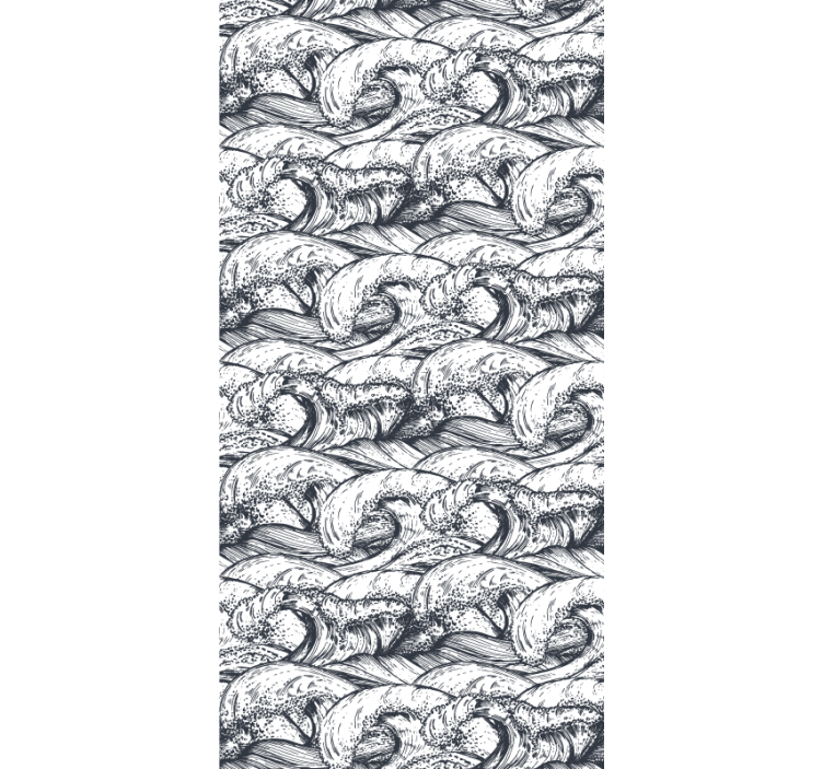 Valtameren aallot kuvio luonto tapetti - Tenstickers