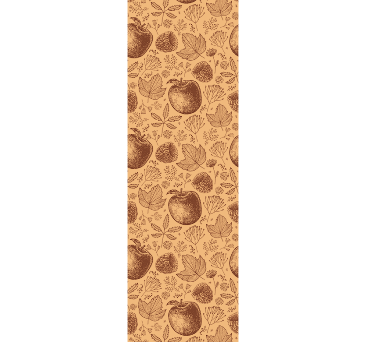 Syksyn marjoja ja lehtiä lehti tapetti - Tenstickers