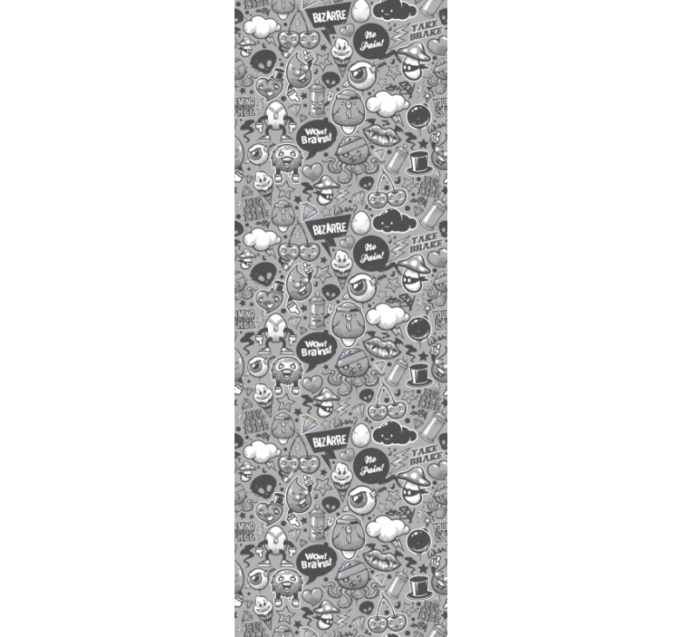 Eklektisiä doodleja taide tapetti - Tenstickers