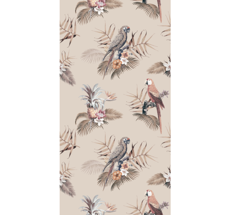 Trooppinen papukaija eleganssia papukaija tapetti - Tenstickers