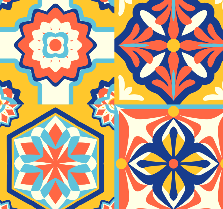 Valikoima erilaisia koristetapetteja - Tenstickers