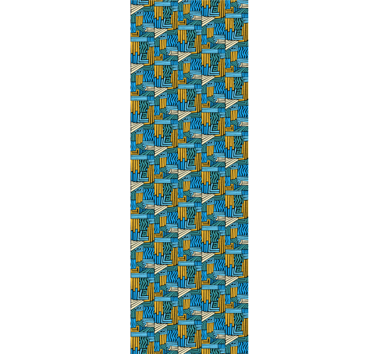 Geometrinen lomittelu geometrinen tapetti - Tenstickers