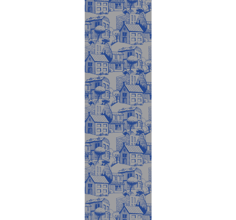 Kaupunkiluonnoksen kuva kaupunkitapetti - Tenstickers