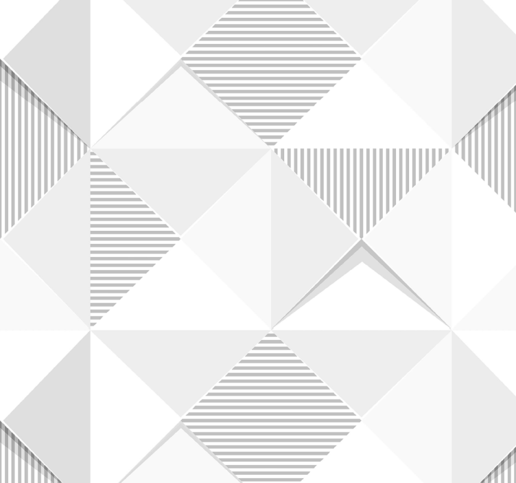 3d valkoiset neliöt 3d tapetti - Tenstickers