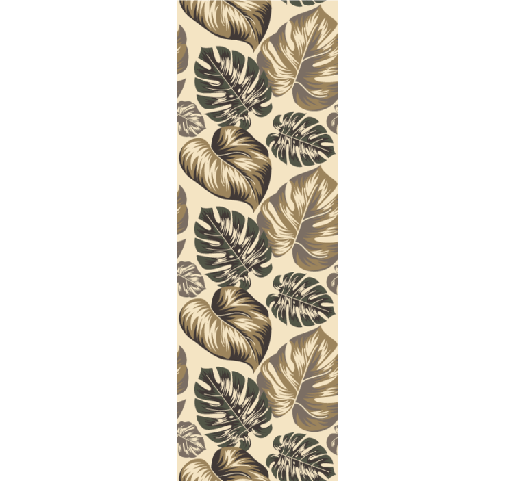 Yksivärinen lehdet lehti tapetti - Tenstickers