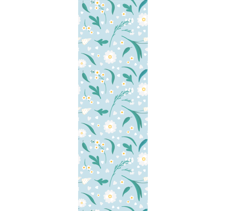 Kukkapuutarhan näyttö kukkatapetti - Tenstickers