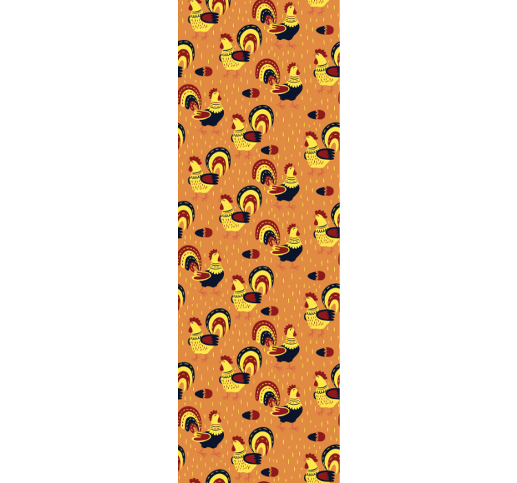 Kukko kuvio eläintapetti - Tenstickers