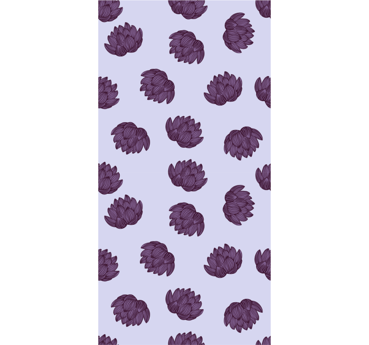 Kukkakuvion yksinkertaisuus kukkatapetti - Tenstickers