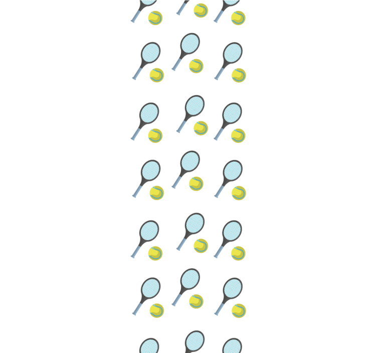 Tennismailat ja -pallot muokattava tapetti - Tenstickers