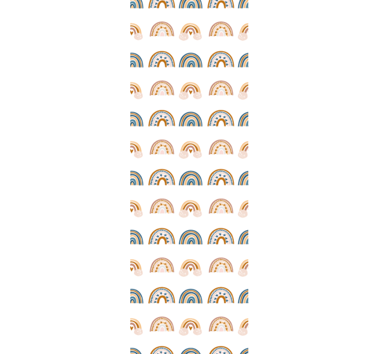 Kuvio käsin piirretty syksyn sateenkaari lastenhuoneen tapetti - Tenstickers