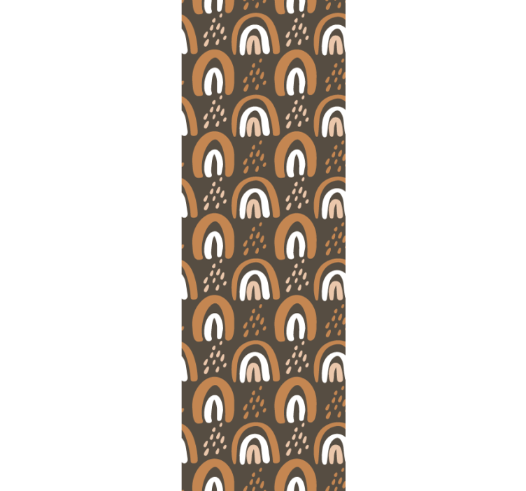 Geometrinen kaari-aihe geometrinen tapetti - Tenstickers