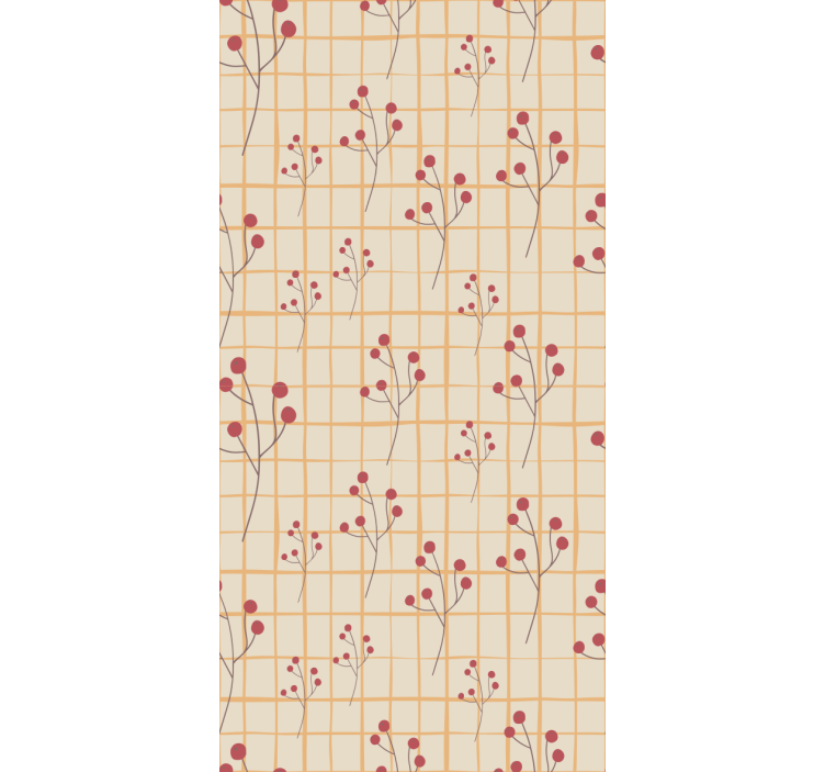 Marjan oksakuvio kukkatapetti - Tenstickers