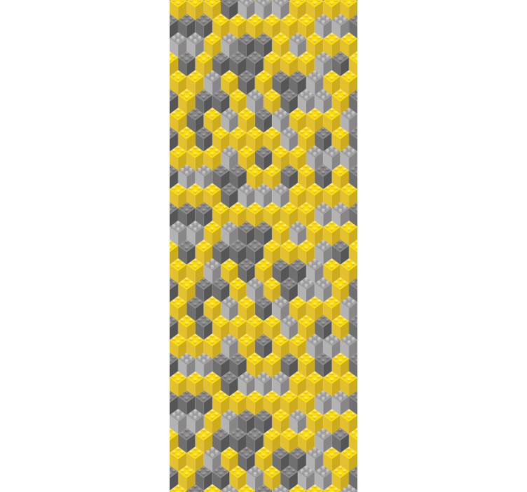 Geometrinen hunajakenno geometrinen tapetti - Tenstickers