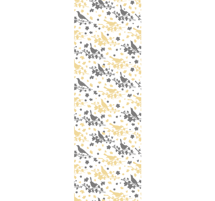 Lintujen siluettikuviot lintu tapetti - Tenstickers