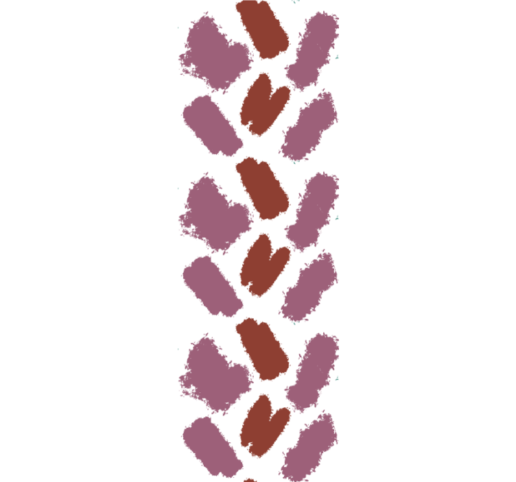 Vaaleanpunainen ja punainen maaliroiske taide tapetti - Tenstickers