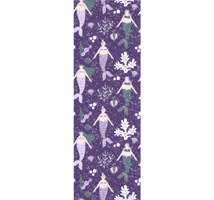 Merenneito tilkka taide tapetti - Tenstickers