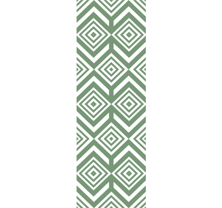 Vihreitä rommia neliökuvioinen tapetti - Tenstickers