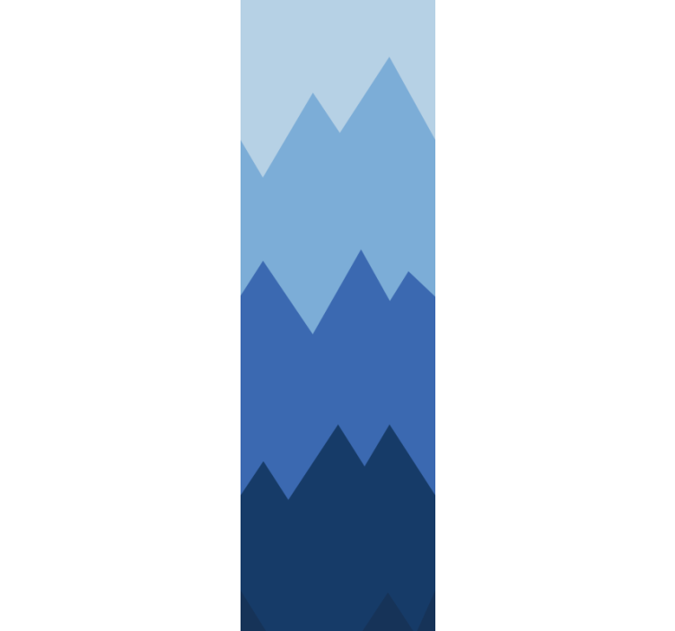 Vuorenhuippujen kuvio geometrinen tapetti - Tenstickers