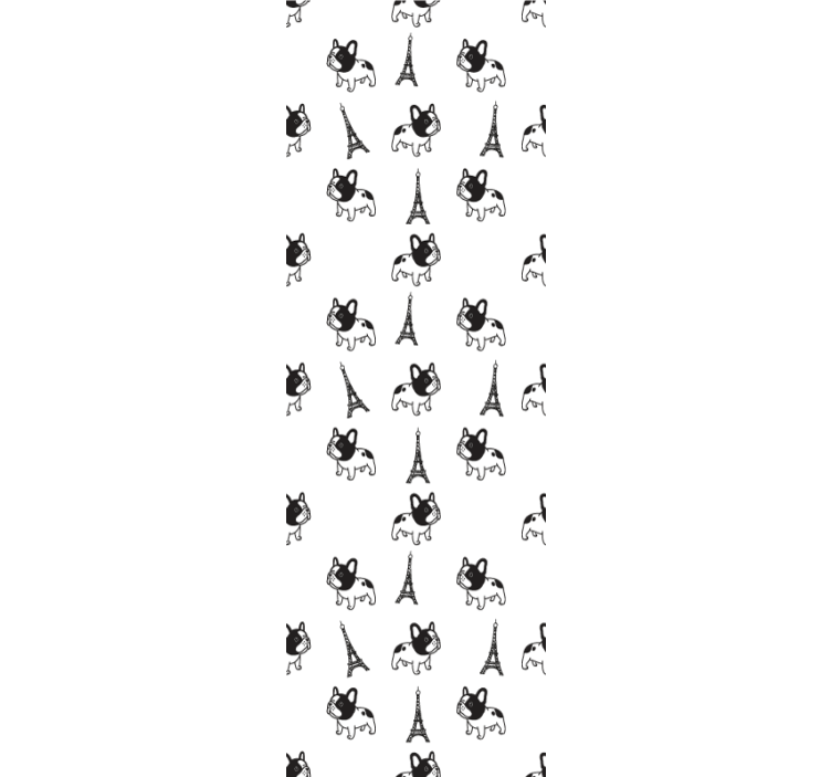 Pariisilaiset kakut koira tapetti - Tenstickers
