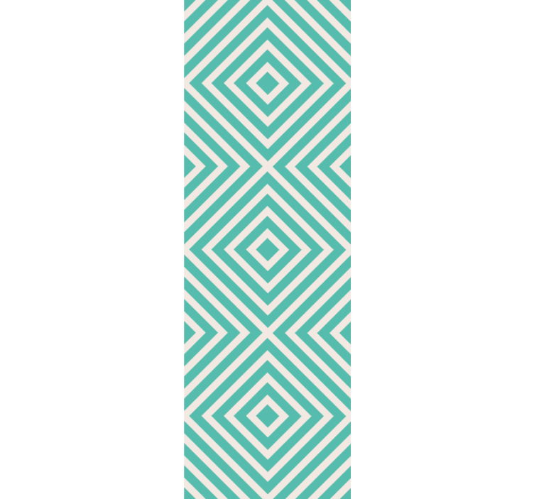 Häikäisevä timanttikuvio geometrinen tapetti - Tenstickers