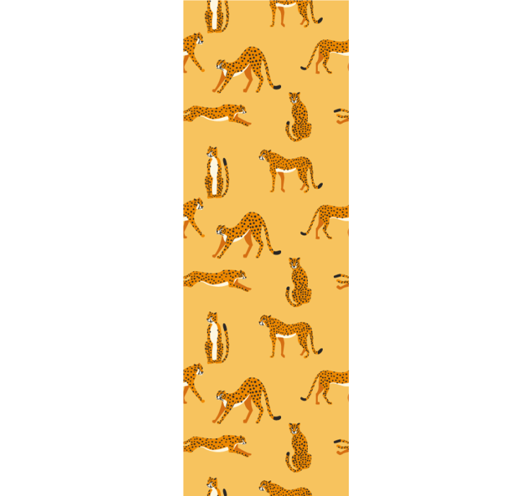 Leikkisät leopardit eläintapetti - Tenstickers