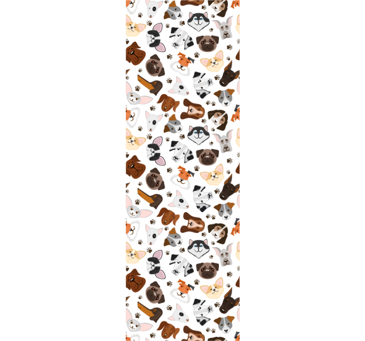 Koiran kokoelma koira tapetti - Tenstickers