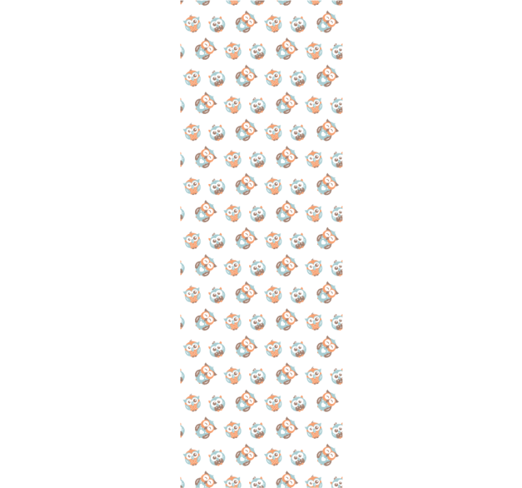 Pöllö kuvio lastenhuoneen tapetti - Tenstickers