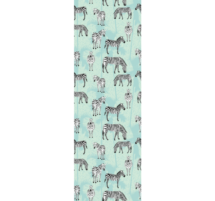 Seepra eläin kuvio sarjakuva makuuhuoneen tapetti - Tenstickers