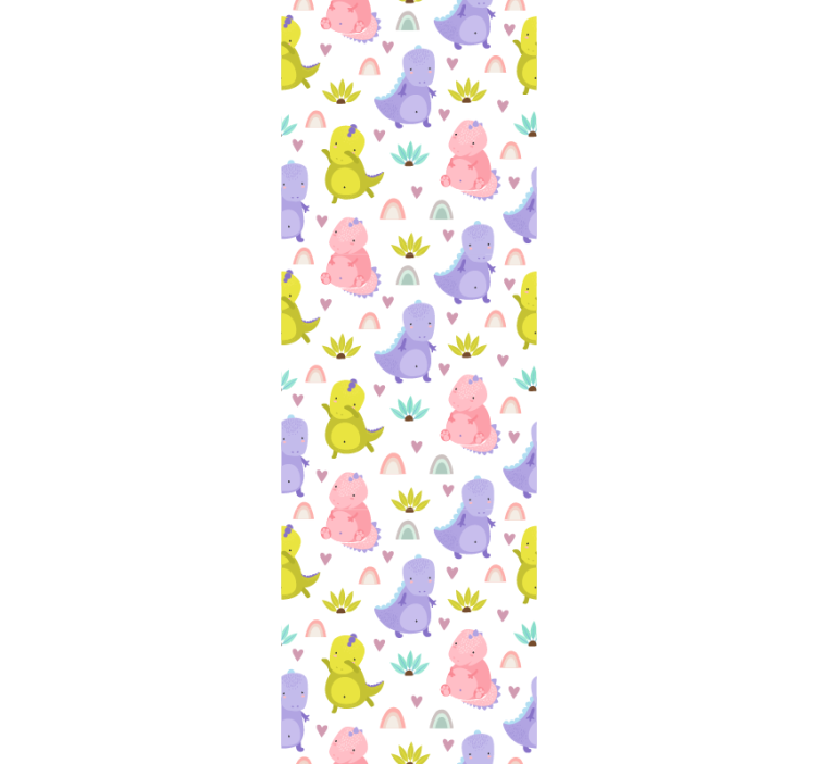 Dinosauruksen ilokuvio vauvanhuoneen tapetti - Tenstickers