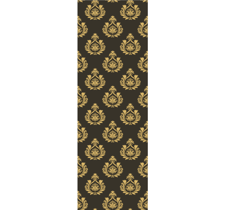 Koristeellinen lehtien motiivi barokkitapetti - Tenstickers