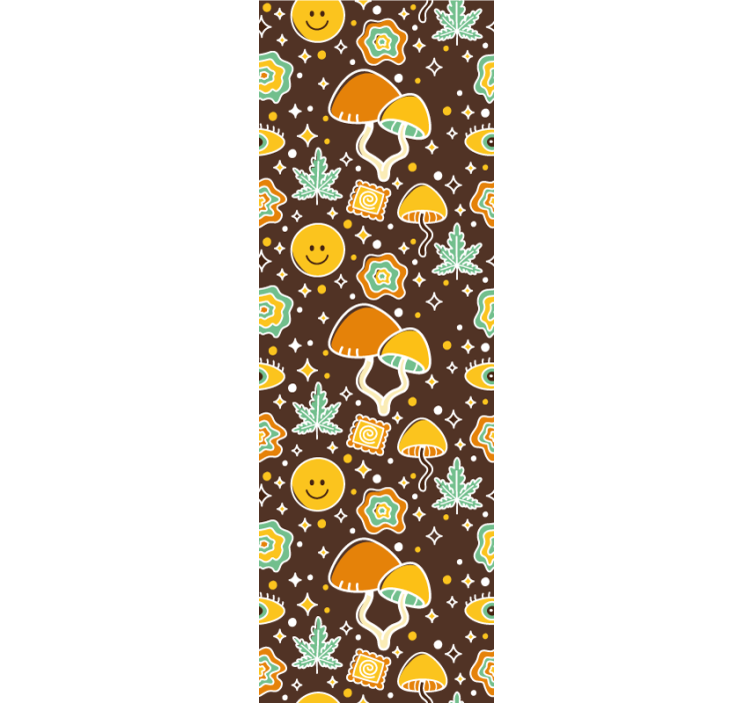 Hymyileviä aiheita taide tapetti - Tenstickers