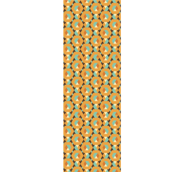 Geometrinen retroprintti geometrinen tapetti - Tenstickers