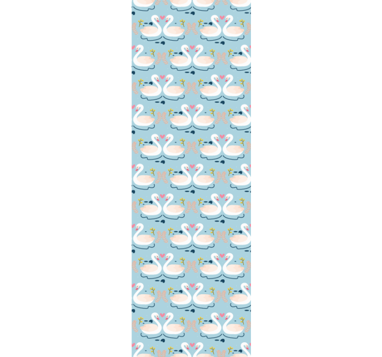 Joutsenjärven kuvio eläintapetti - Tenstickers