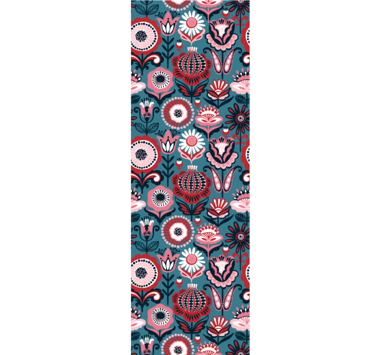 Koristekukinnat kukkatapetti - Tenstickers