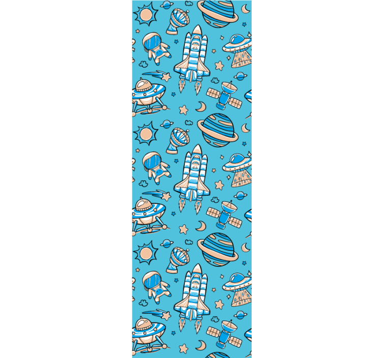 Avaruustutkimusfantasia moderni tapetti - Tenstickers