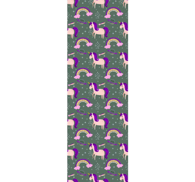 Myyttisiä olentoja ja värikkäitä kaaria eläintapetti - Tenstickers