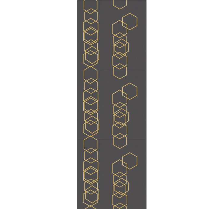 Geometrinen lineaarinen muotoilu geometrinen tapetti - Tenstickers