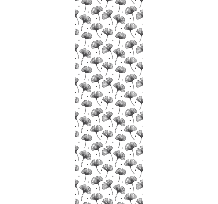 Ginkgo biloba kuvio lehti tapetti - Tenstickers
